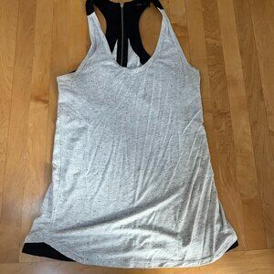 DEX Speckled Grey Tank Top, Size Small